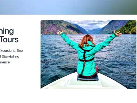 Skjermbilde av Balestrand Fjord Angling sin nettside